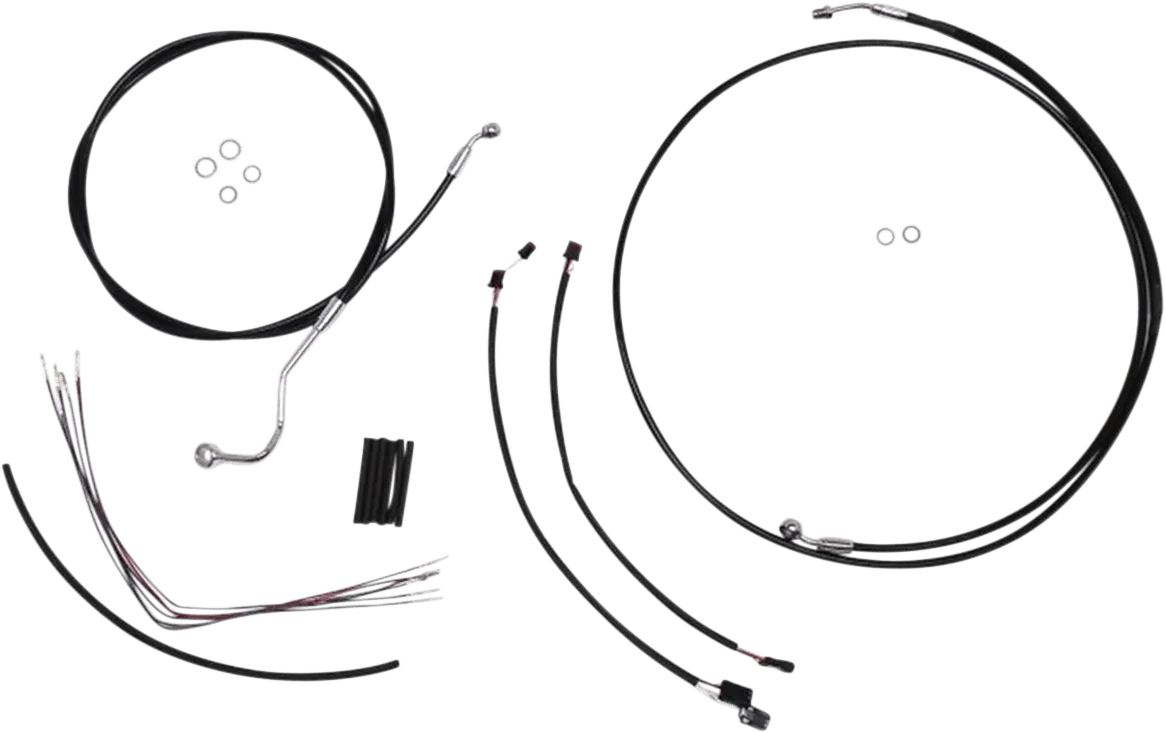 Magnum 489562 Black Vinyl XR Handlebar Installation Kit for 15-17in. Ape