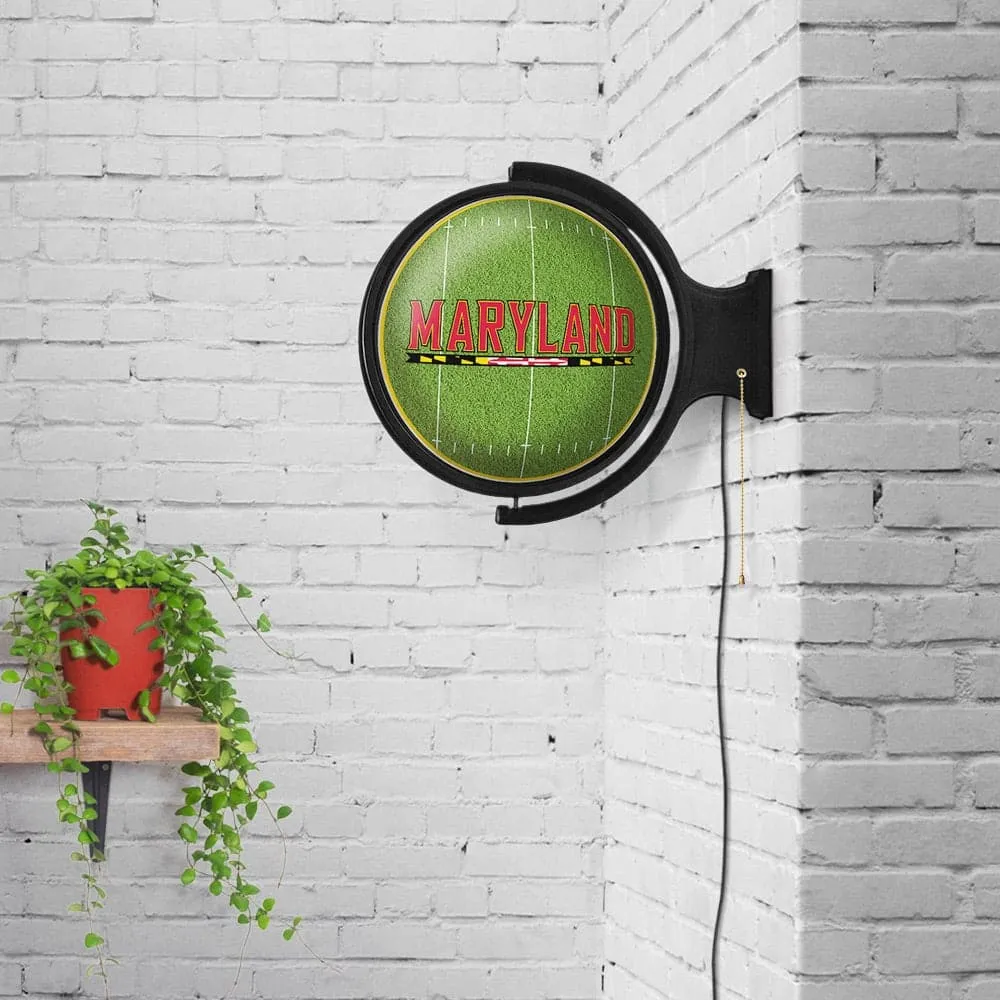 Maryland Terrapins: On the 50 - Rotating Lighted Wall Sign