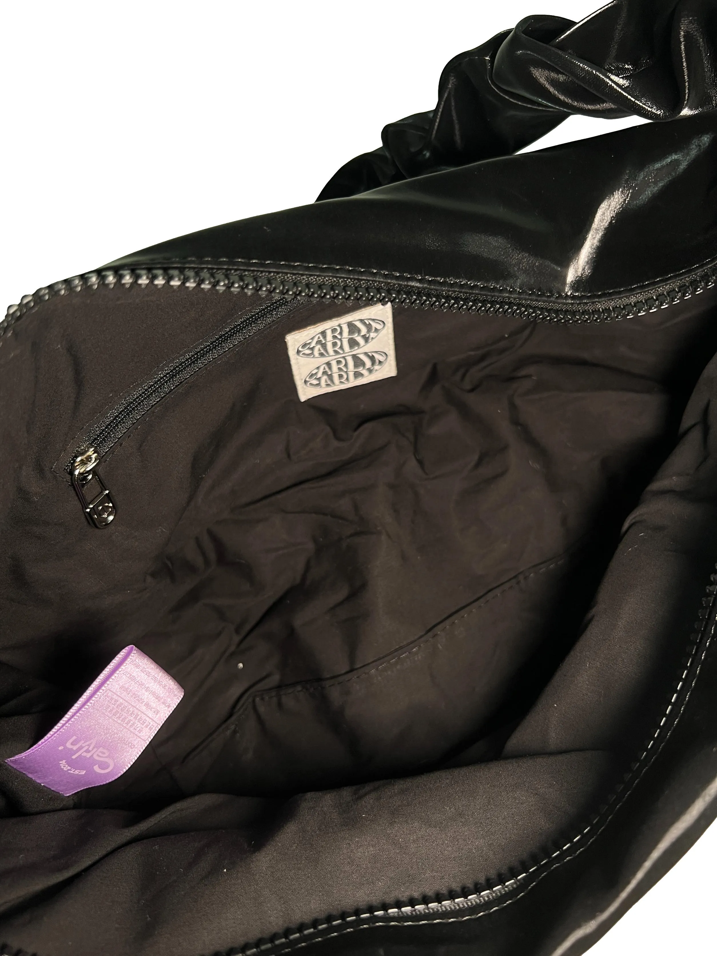 Medium Babe Bag Glossy Black