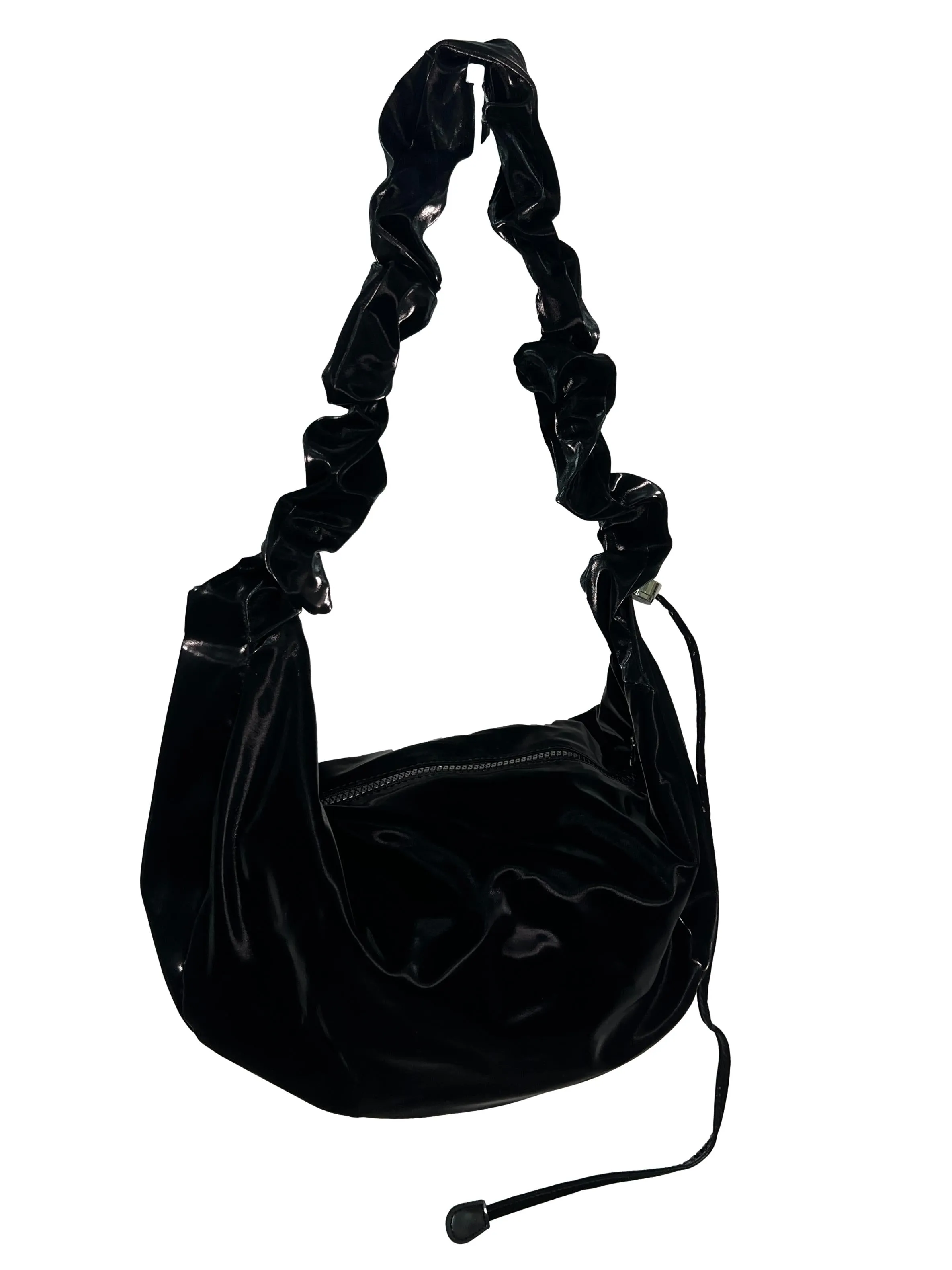 Medium Babe Bag Glossy Black