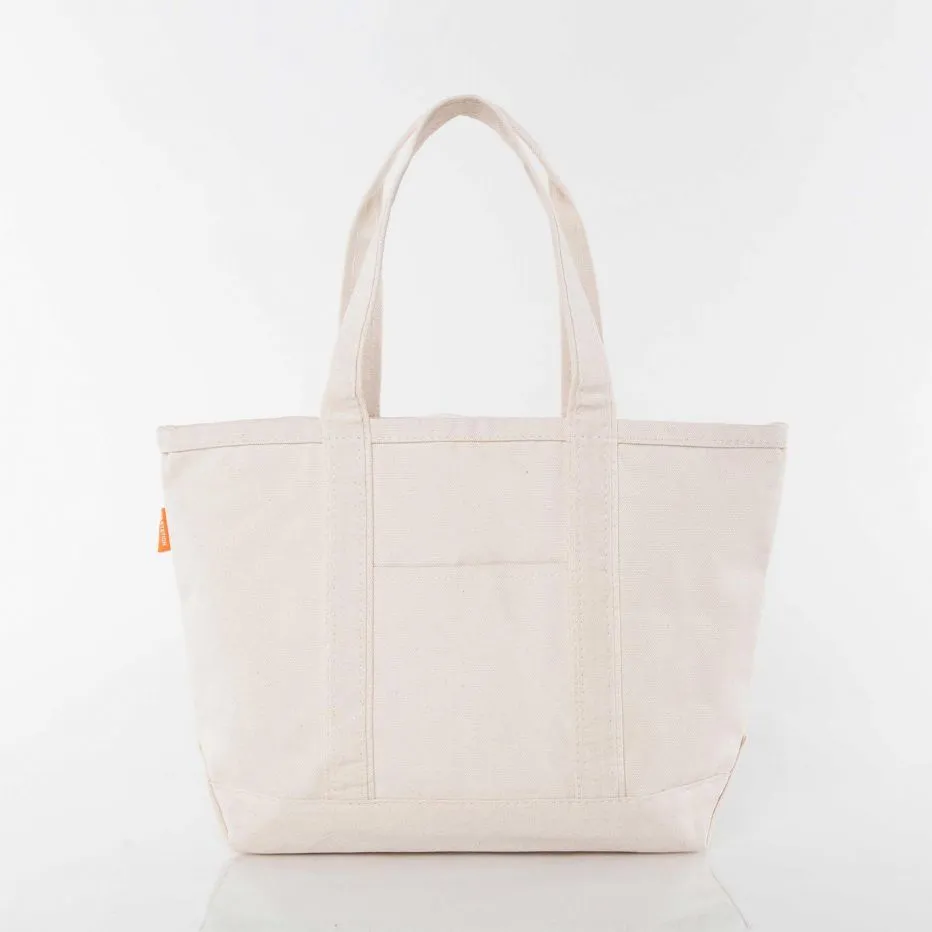 Medium Natural Canvas Tote Bag
