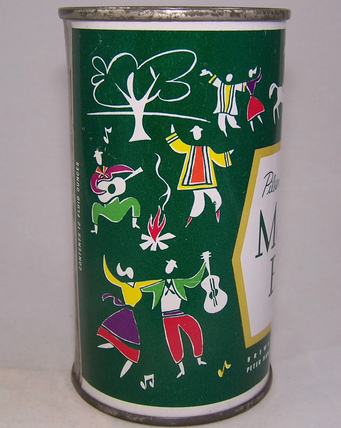 Meister Brau Beer, Country Can, (Gypsies) USBC 97-21, Grade 1/ 1  Sold on 10/24/15