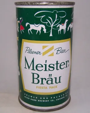 Meister Brau Beer, Country Can, (Gypsies) USBC 97-21, Grade 1/ 1  Sold on 10/24/15