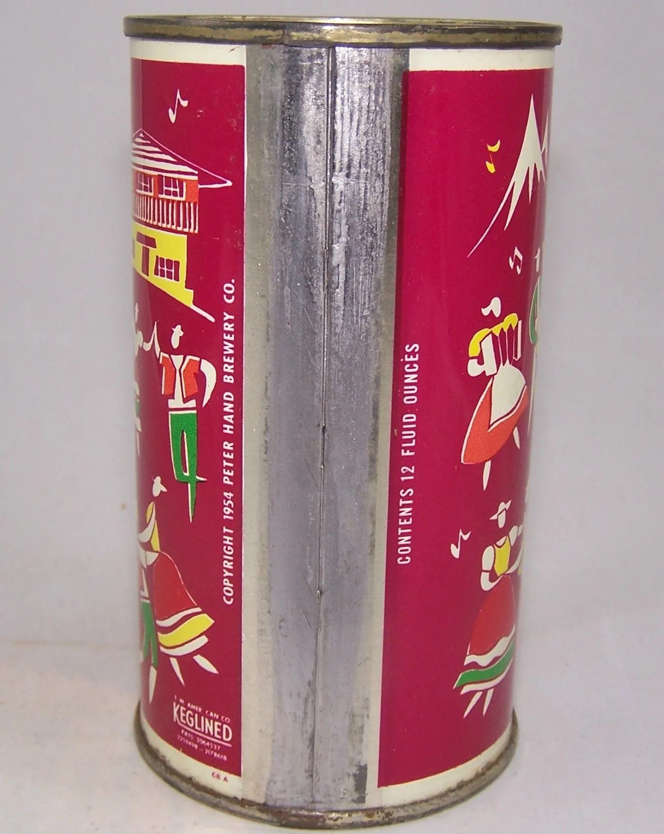 Meister Brau Pilsener Beer, Country Can, (Switzerland) USBC 97-16, Grade A1  Sold on 10/22/15