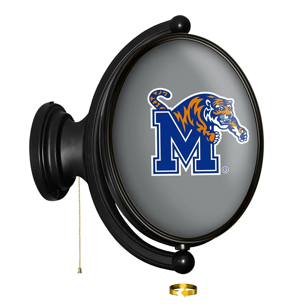 Memphis Tigers: Original Oval Rotating Lighted Wall Sign