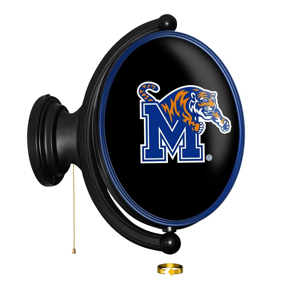 Memphis Tigers: Original Oval Rotating Lighted Wall Sign