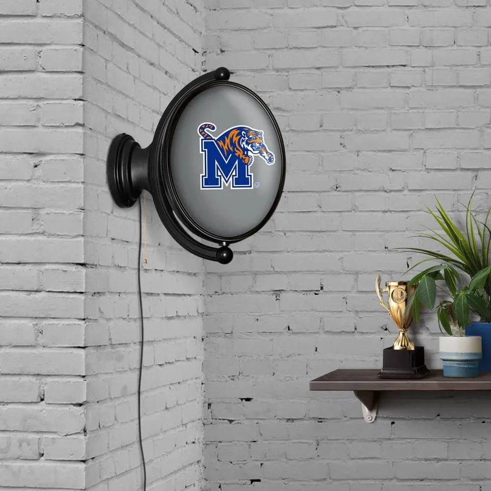 Memphis Tigers: Original Oval Rotating Lighted Wall Sign
