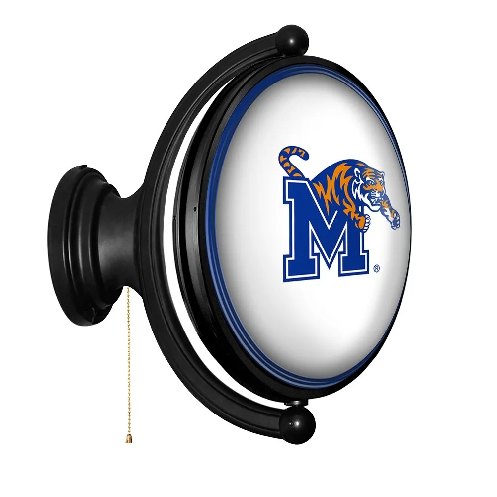Memphis Tigers: Original Oval Rotating Lighted Wall Sign