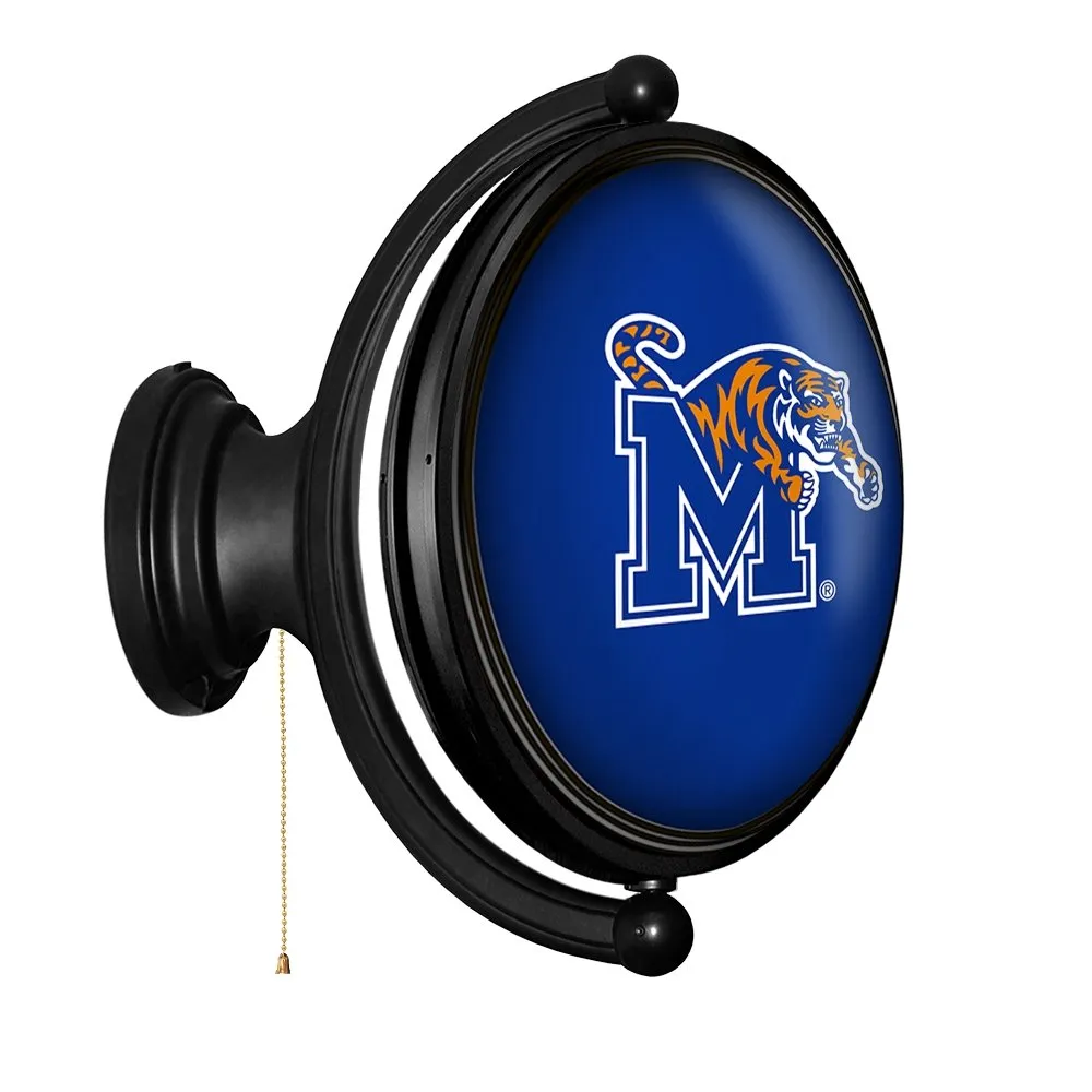 Memphis Tigers: Original Oval Rotating Lighted Wall Sign