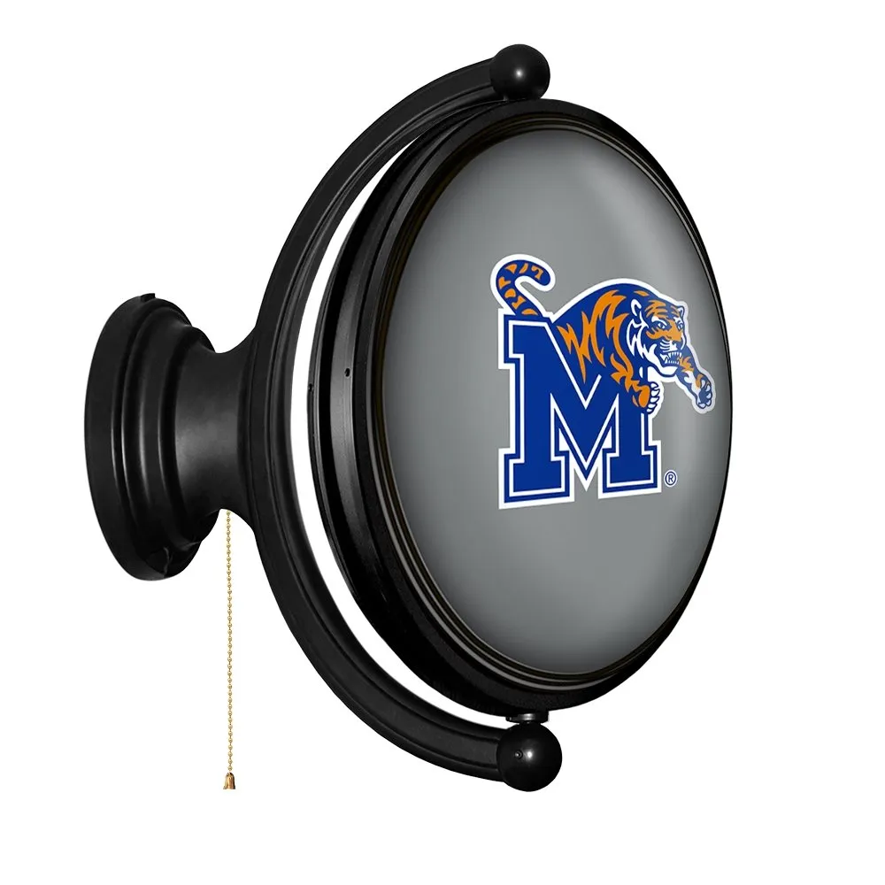 Memphis Tigers: Original Oval Rotating Lighted Wall Sign