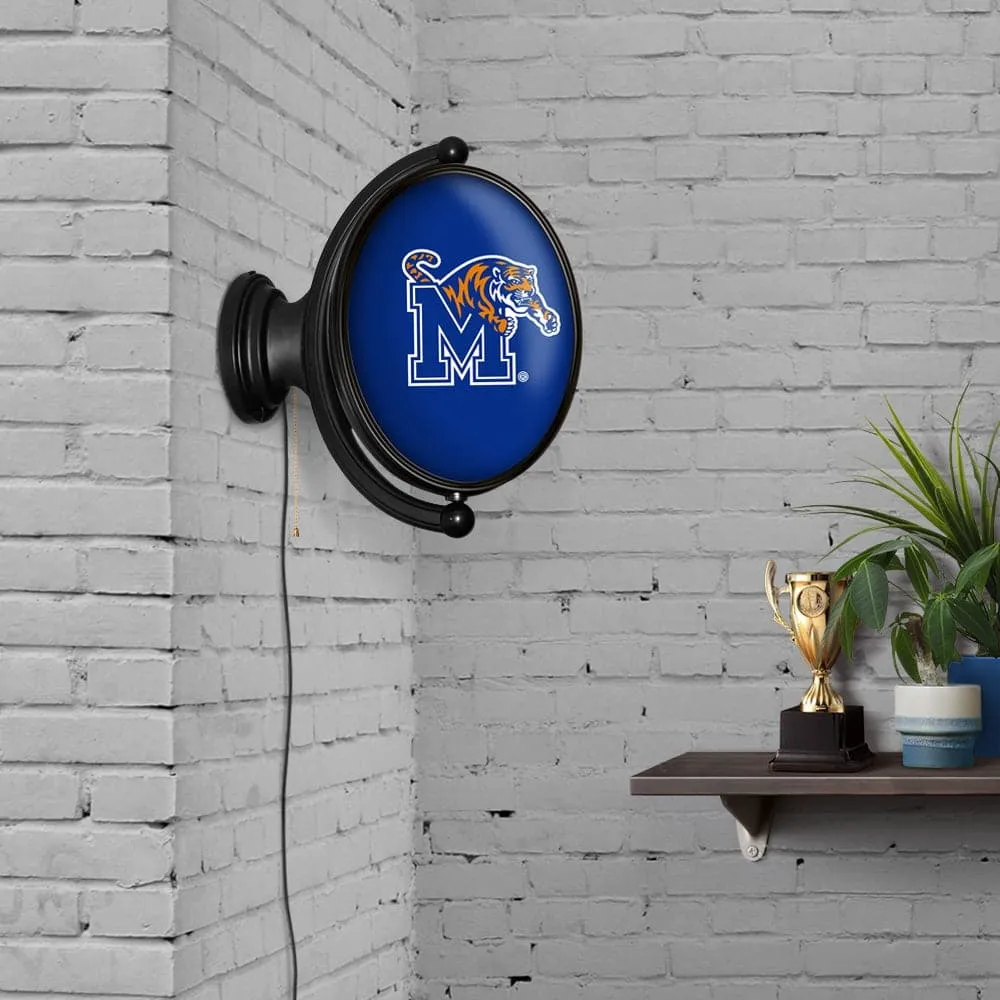 Memphis Tigers: Original Oval Rotating Lighted Wall Sign