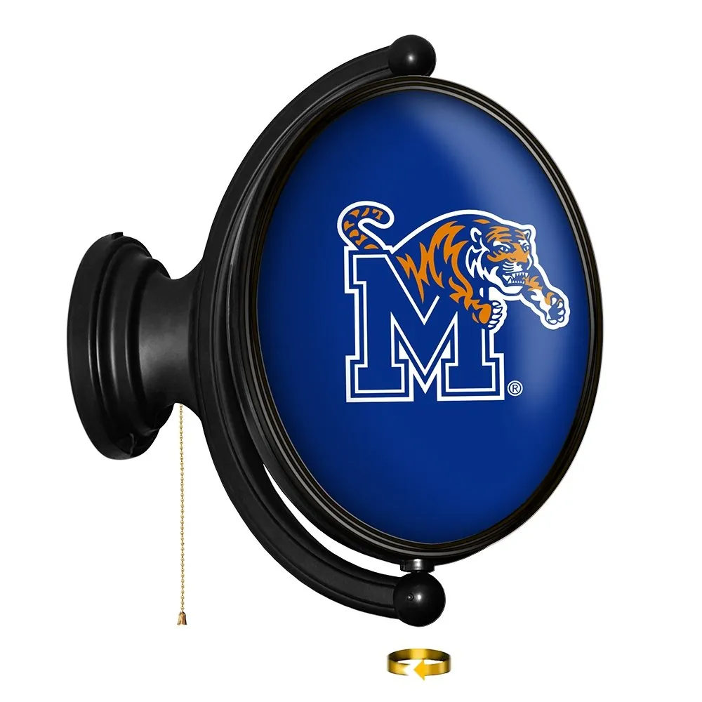 Memphis Tigers: Original Oval Rotating Lighted Wall Sign