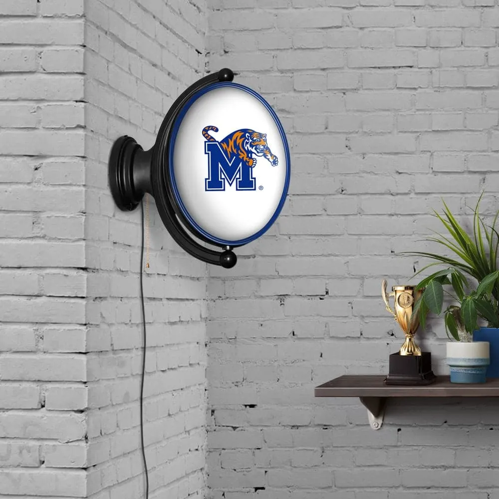 Memphis Tigers: Original Oval Rotating Lighted Wall Sign