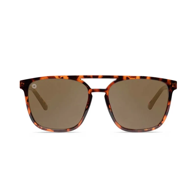 Men's Knockaround® Brightsides Sunglasses in Tortoise Shell and Amber