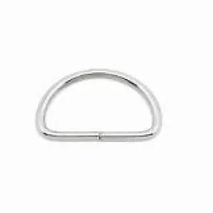 Metal D-ring SILVER 25mm