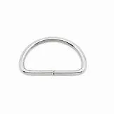 Metal D-ring SILVER 25mm