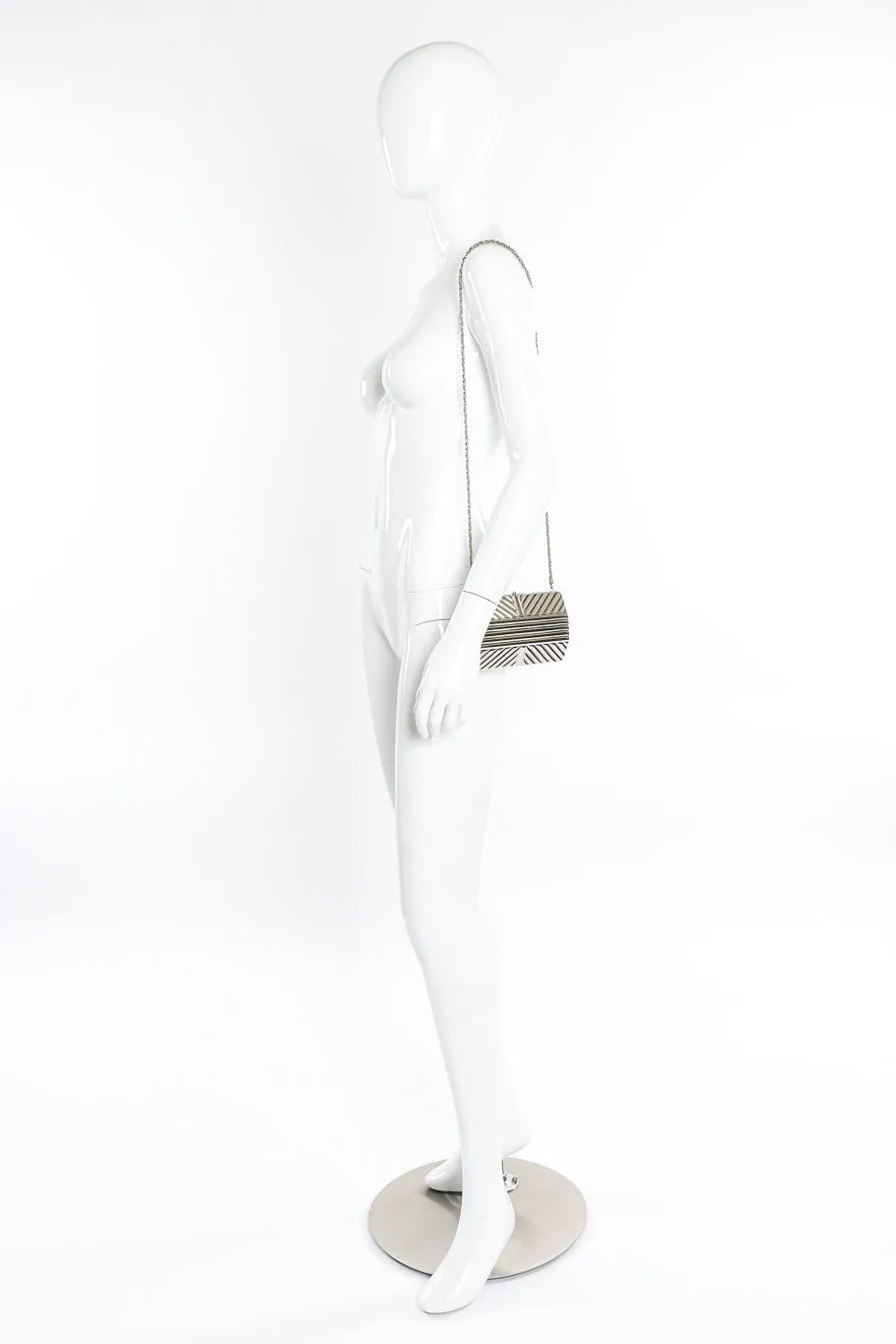 Metal Hexagonal Shoulder Clutch