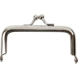 Metal Snap Purse Bag Making Frame Sewing Embroidery Accessories x 1 Piece W:8 cm