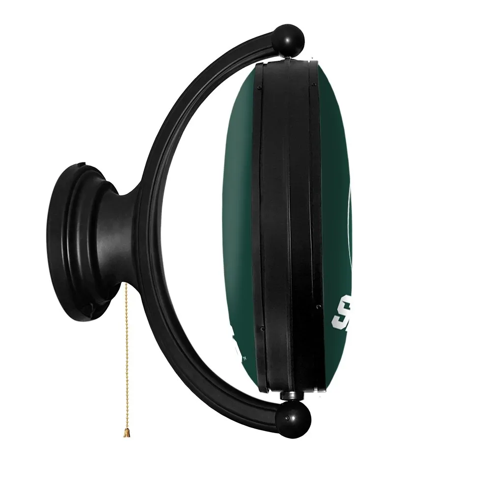 Michigan State Spartans: Original Oval Rotating Lighted Wall Sign