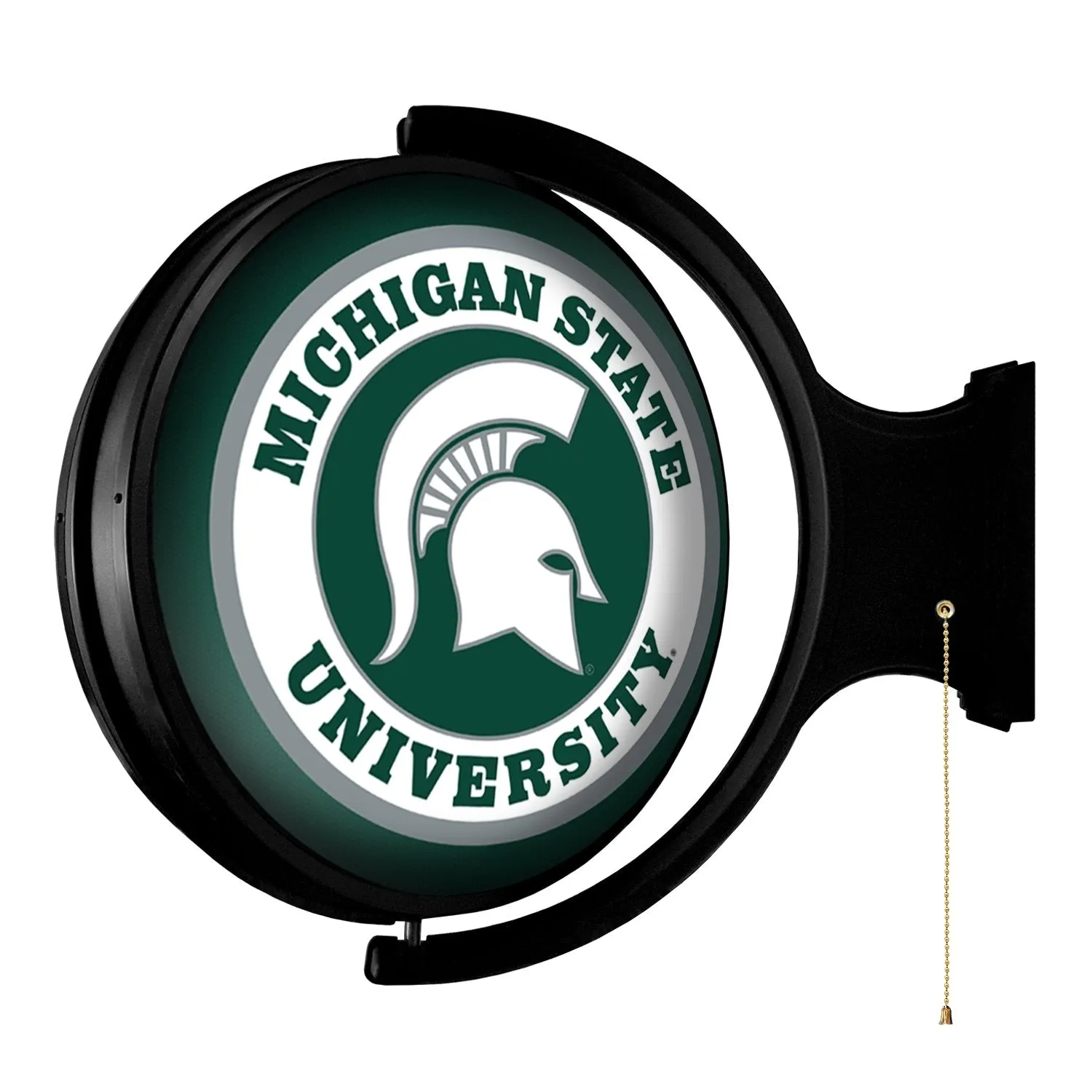 Michigan State Spartans: Original Round Double-Sided Rotating Lighted Wall Sign