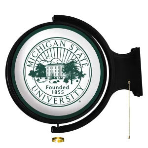 Michigan State Spartans: University Seal - Original Round Rotating Lighted Wall Sign