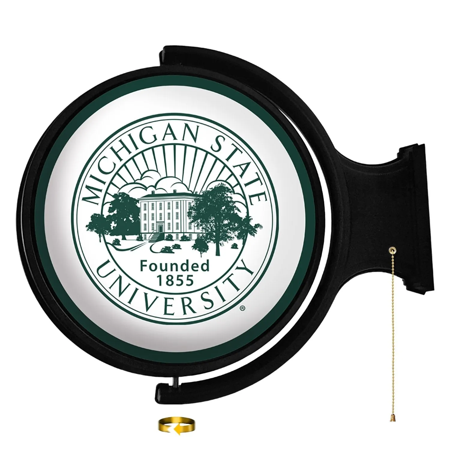Michigan State Spartans: University Seal - Original Round Rotating Lighted Wall Sign