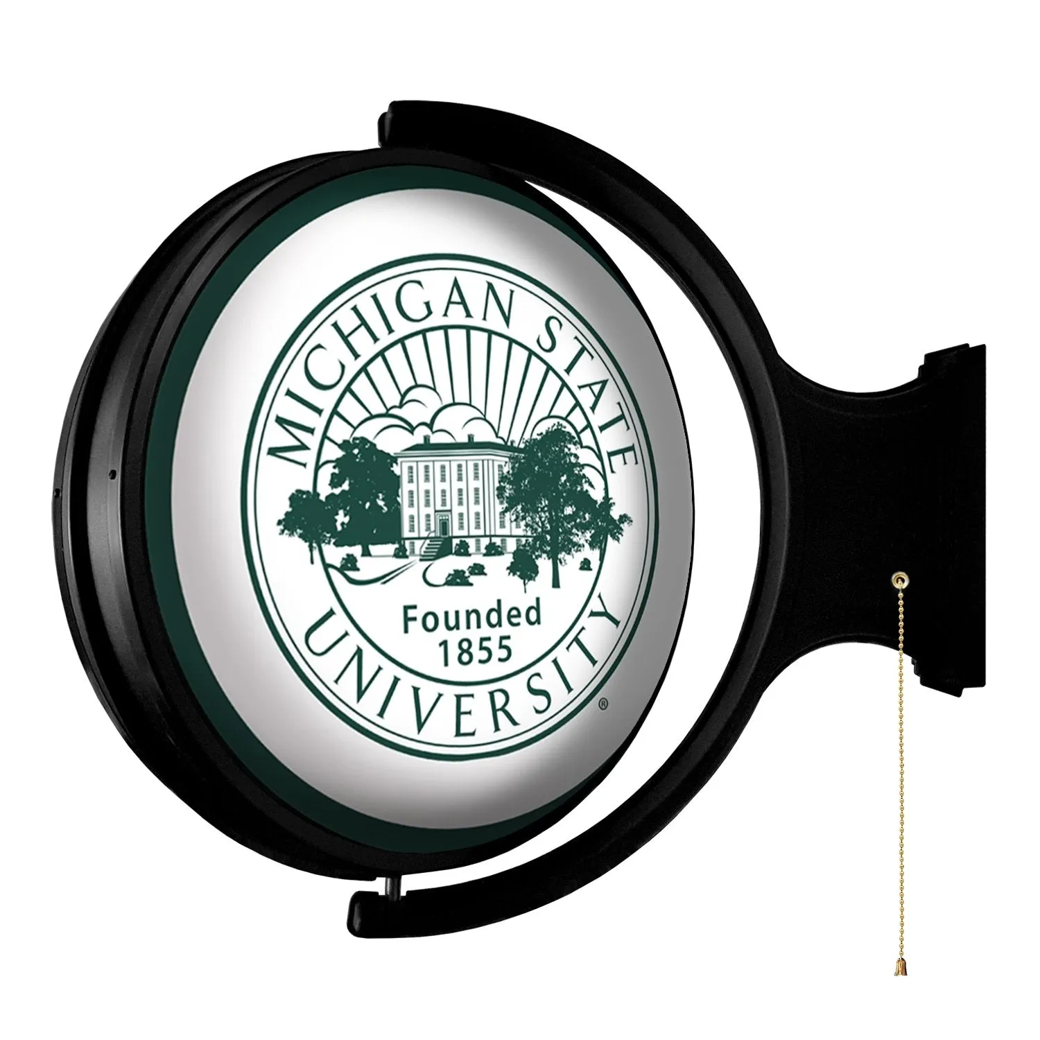 Michigan State Spartans: University Seal - Original Round Rotating Lighted Wall Sign