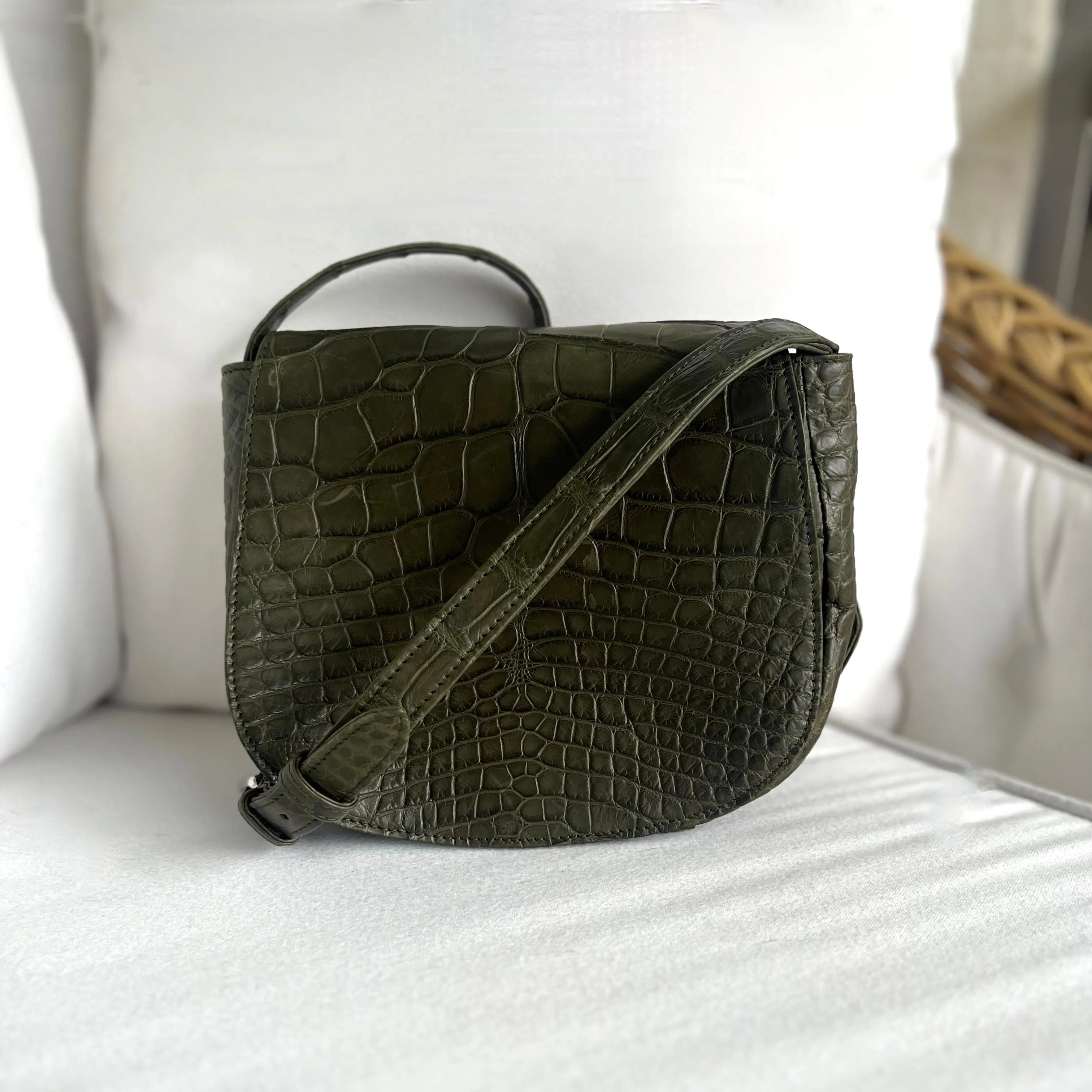 MINI ANTELOPE CROSSBODY - OLIVE GREEN MATTE  - IN STOCK NOW