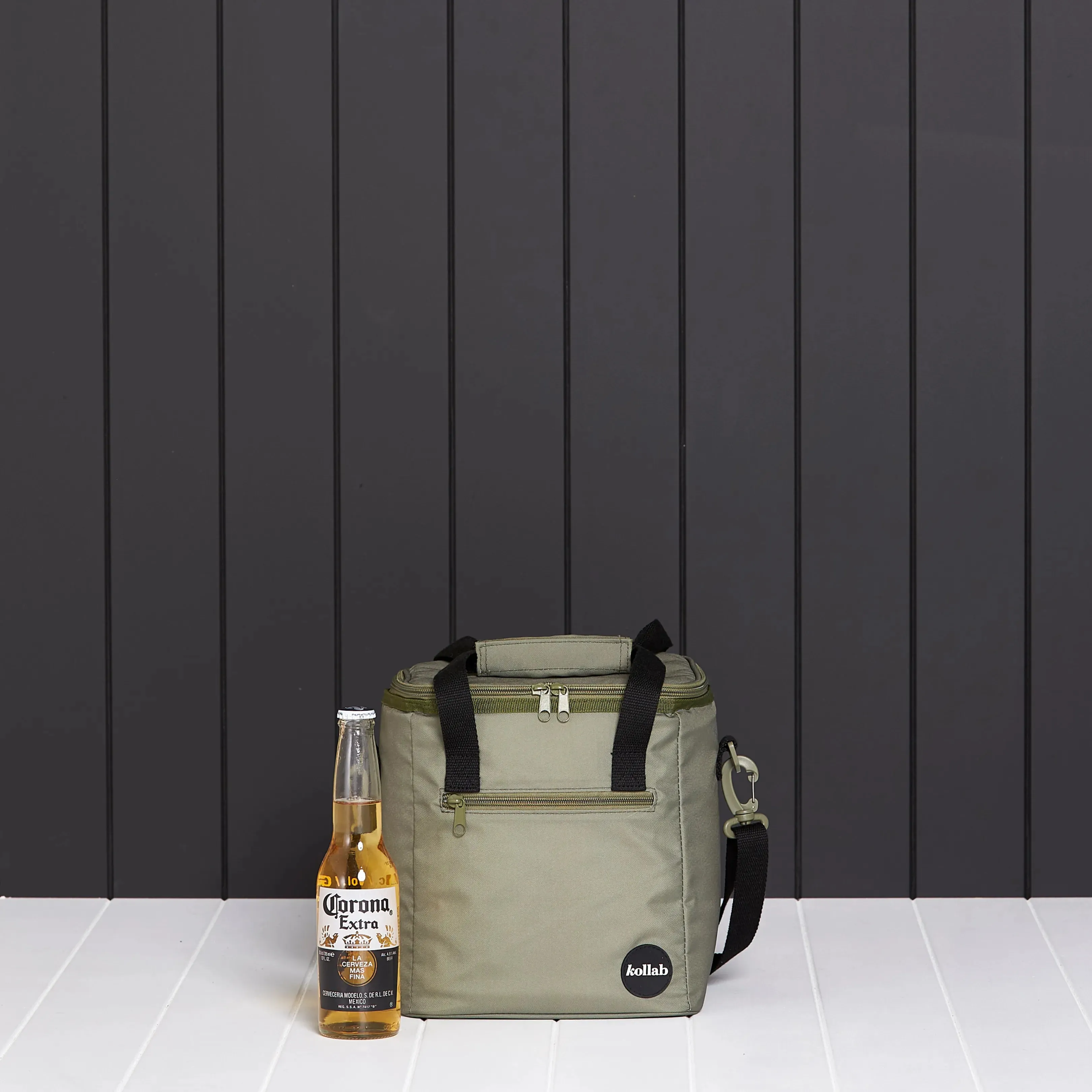 Mini Cooler Khaki Black