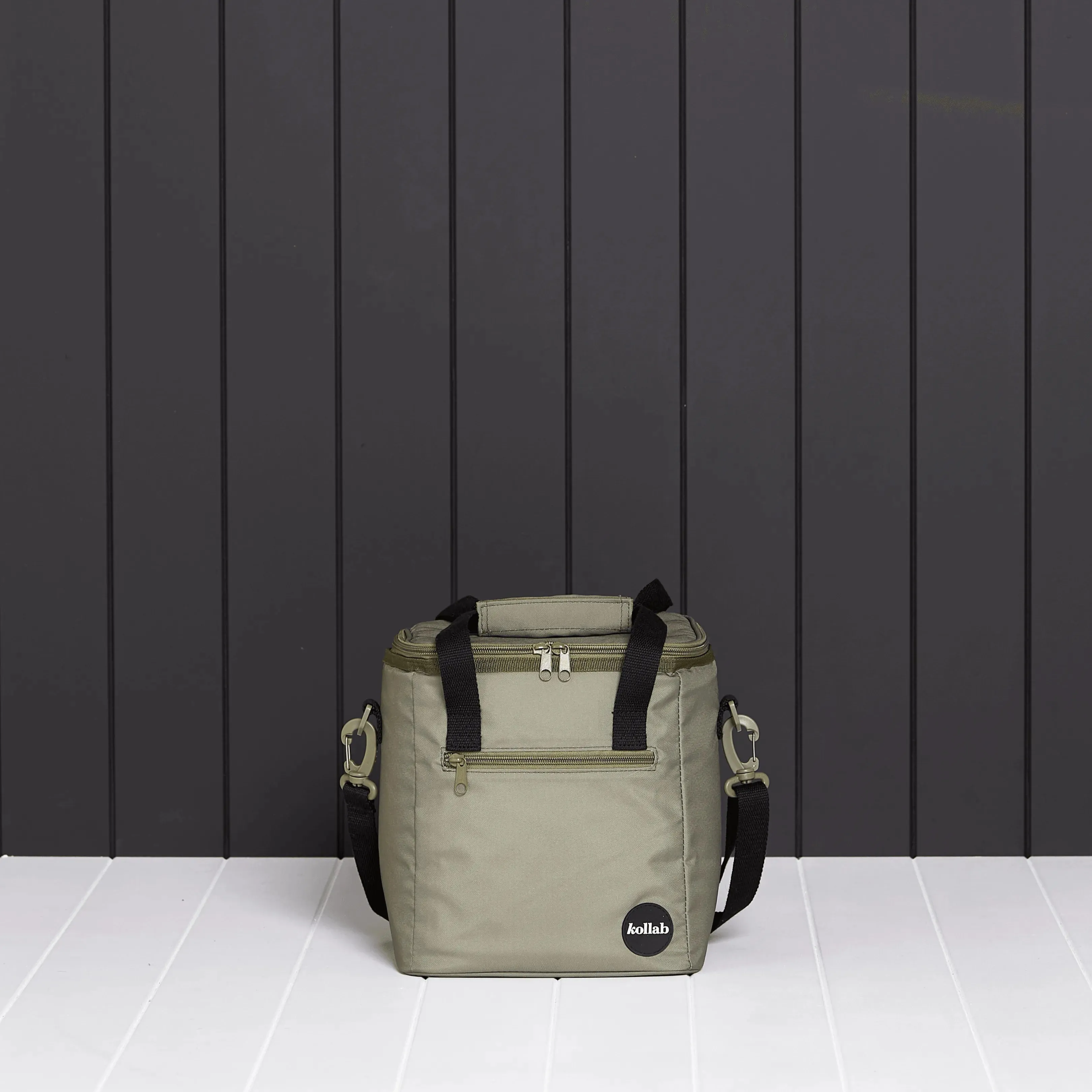 Mini Cooler Khaki Black
