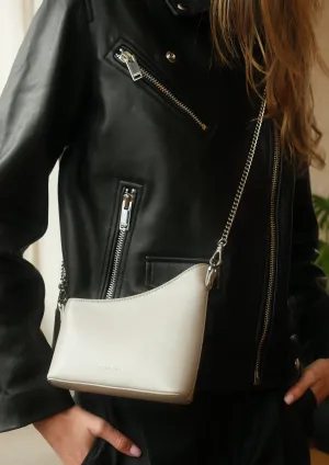 Mini crescent crossbody bag - Gray