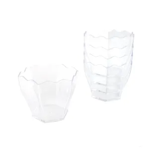 Mini Scalloped Edge Dessert Container, 2-1/2-Inch, 12-Count
