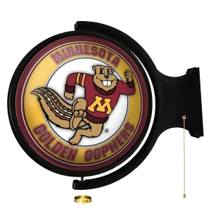 Minnesota Golden Gophers: Goldy - Original Round Rotating Lighted Wall Sign