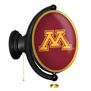 Minnesota Golden Gophers: Original Oval Rotating Lighted Wall Sign