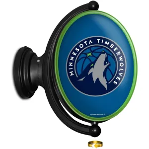 Minnesota Timberwolves: Original Oval Rotating Lighted Wall Sign