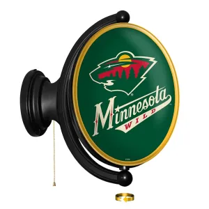 Minnesota Wild: Original Oval Rotating Lighted Wall Sign