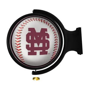Mississippi State Bulldogs: Baseball - Original Round Rotating Lighted Wall Sign