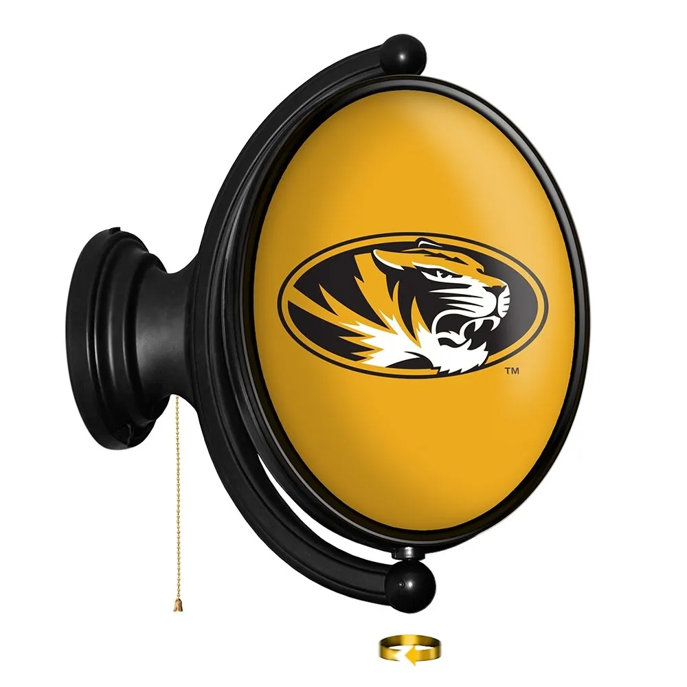 Missouri Tigers: Original Oval Rotating Lighted Wall Sign