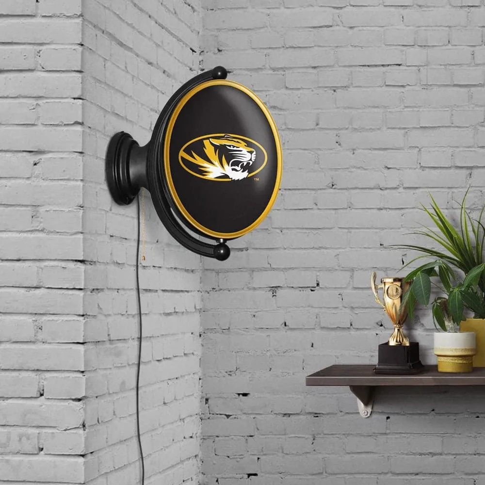 Missouri Tigers: Original Oval Rotating Lighted Wall Sign