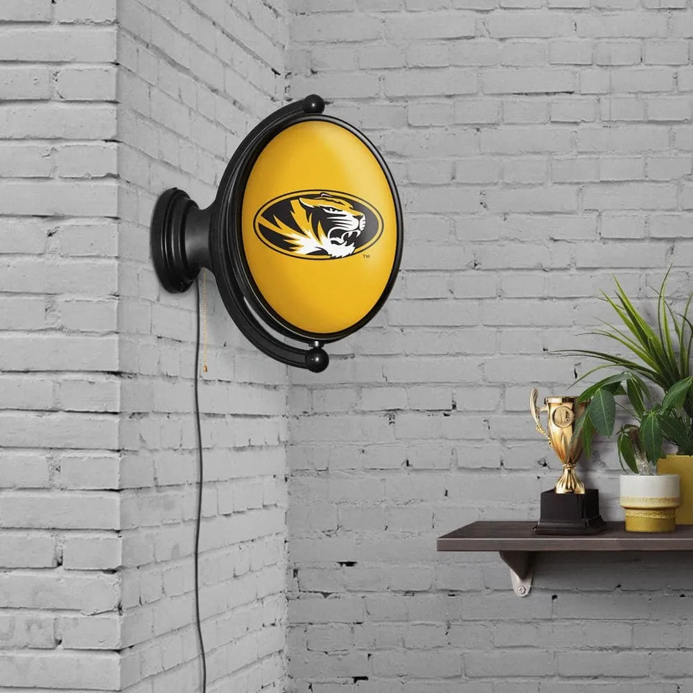 Missouri Tigers: Original Oval Rotating Lighted Wall Sign
