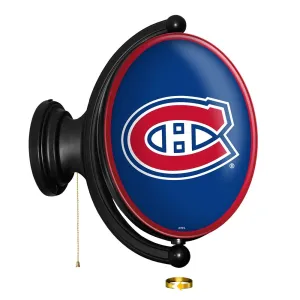 Montreal Canadiens: Original Oval Rotating Lighted Wall Sign