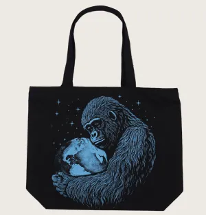 MOTHER EARTH black Tote Bag
