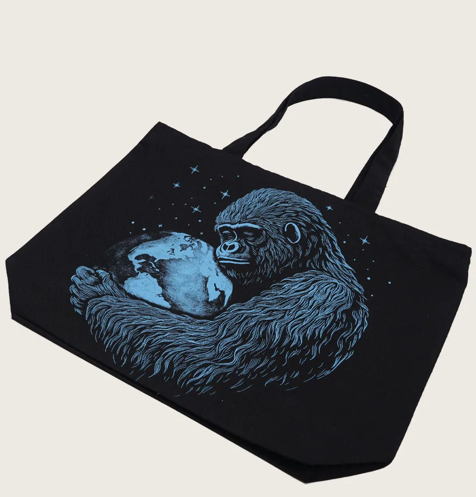 MOTHER EARTH black Tote Bag