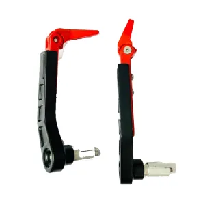 Motorcycle Brake Clutch Levers Protector Guard For Universal Bike All Model Motorcycle Fit (SILVER)