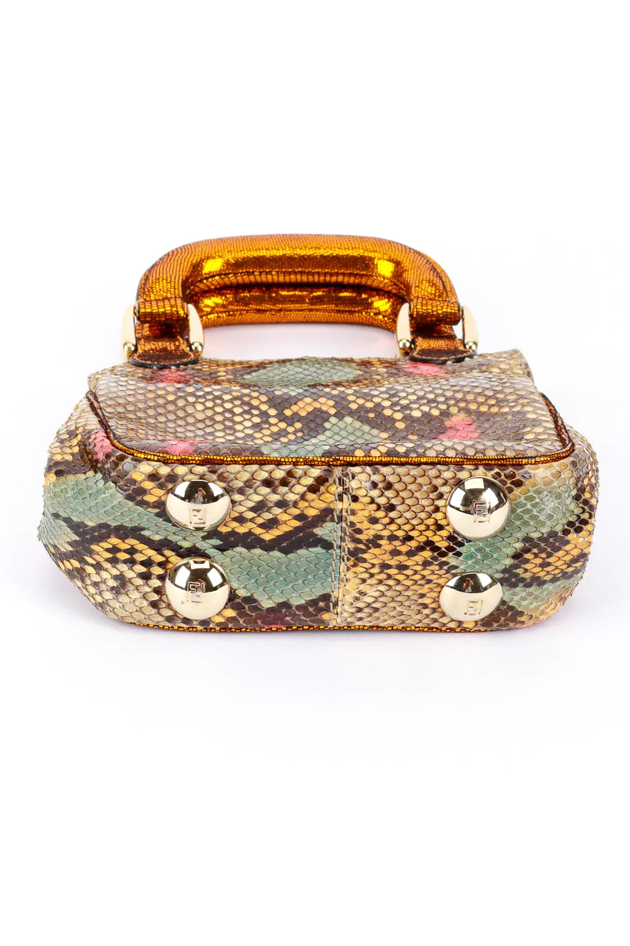 Multicolored Python Mini Bag