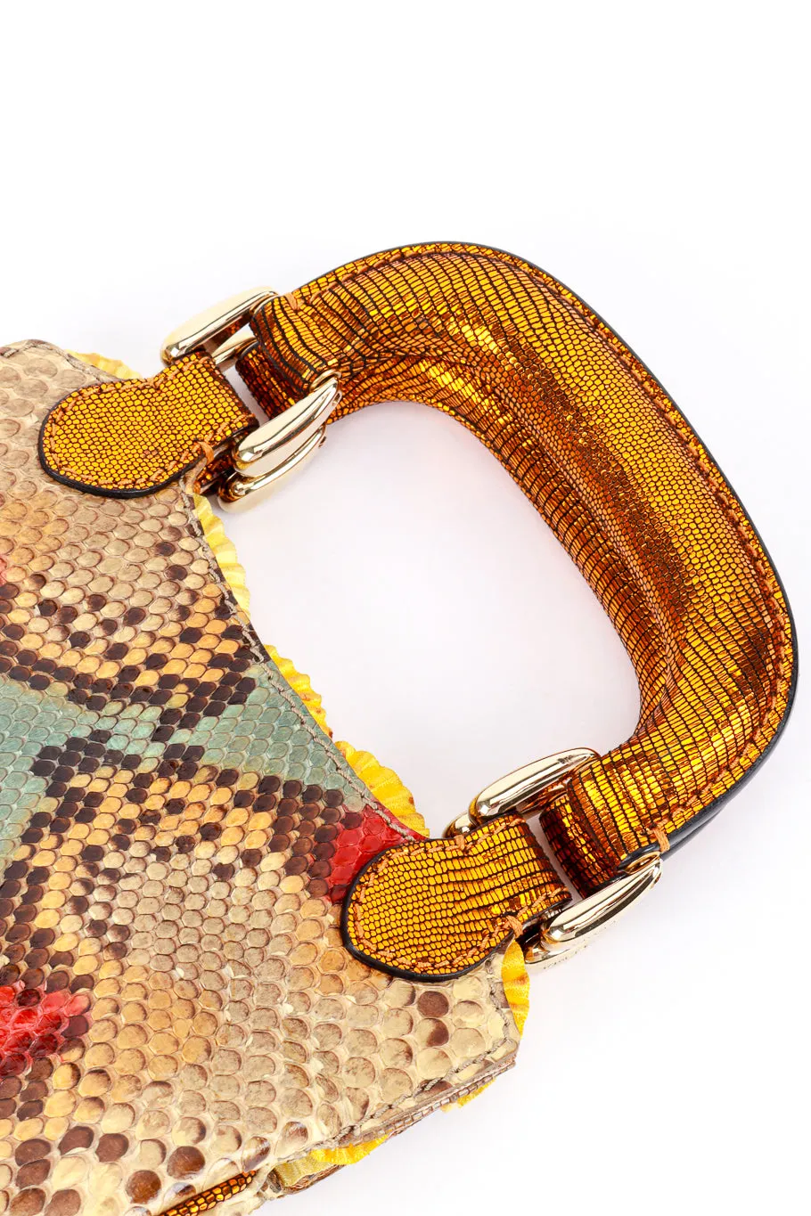 Multicolored Python Mini Bag