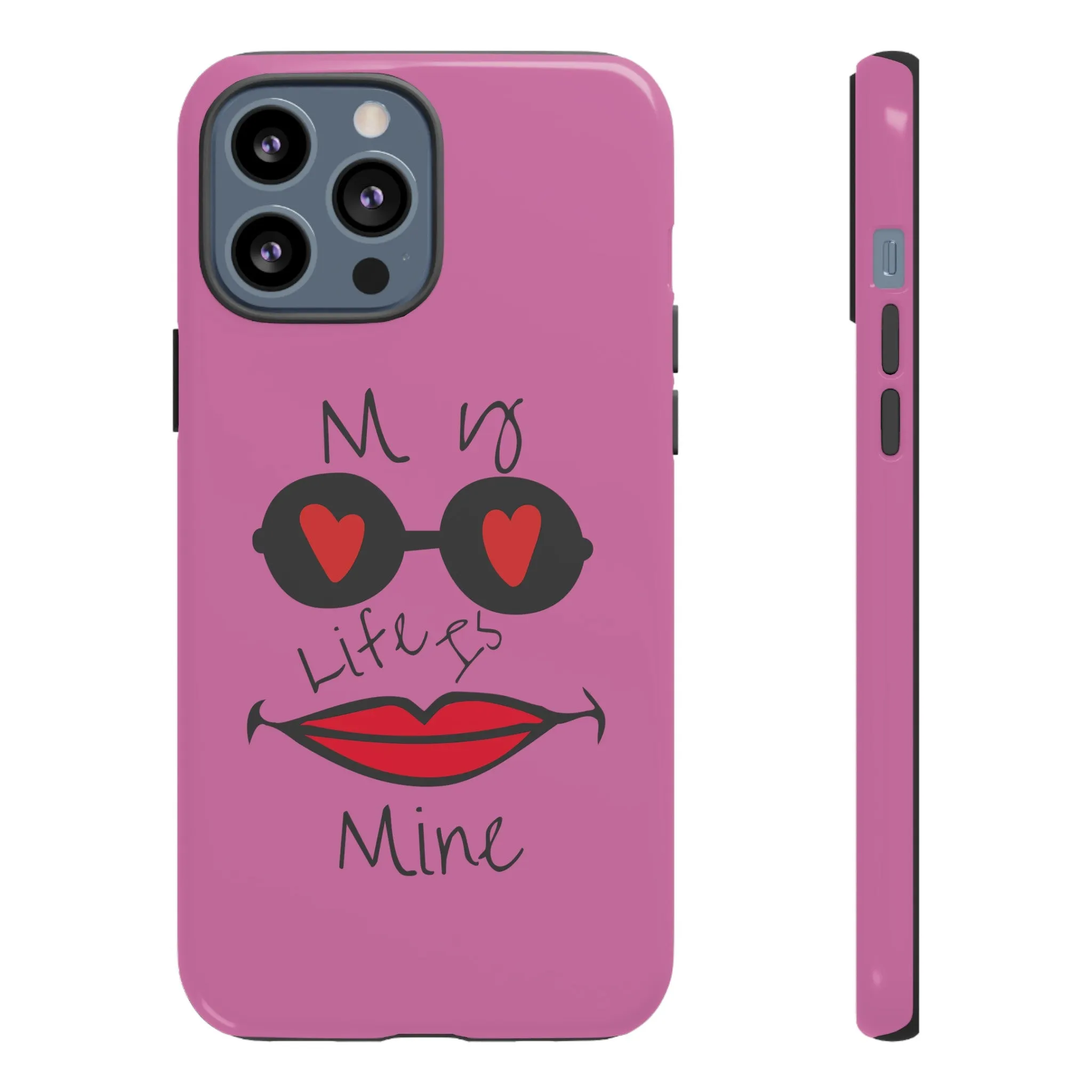 My life is mine スマートフォンケース（ピンク）