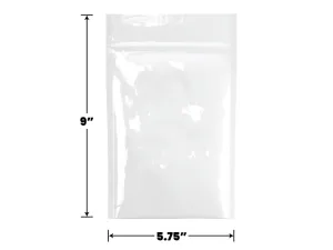 Mylar Bag Opaque White - 1 Oz - 28 Grams - (100 to 50,000 Count)