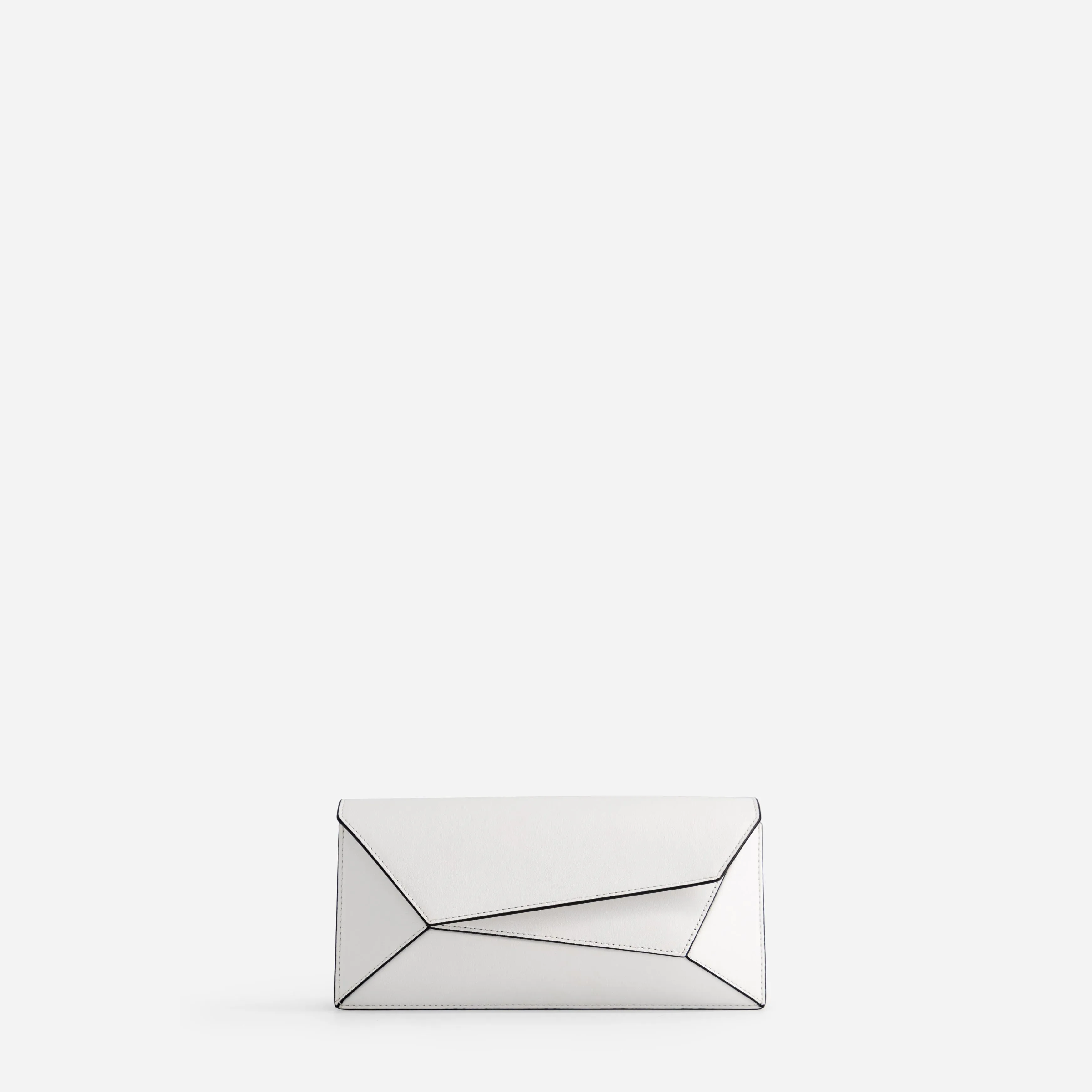 Naomi Long Purse - White