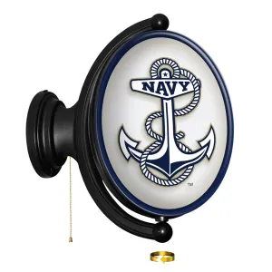 Navy Midshipmen: Anchor - Original Oval Rotating Lighted Wall Sign